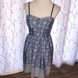 ⭐️ Blue Adjustable Spaghetti Strap Sundress